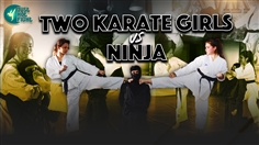 【JustHotFight】TWO KARATE GIRLS VS NINJA