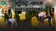 【JustHotFight】KATE VS MAN - BALLBUSTING