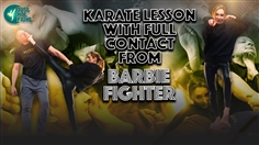 【JustHotFight】KARATE LESSON WITH FULL CONTACT FROM BARBIE FIGHTER (Part 1)