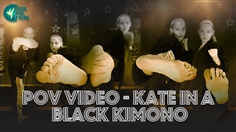 【JustHotFight】POV VIDEO - KATE IN BLACK KIMONO