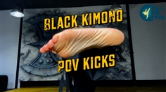 【JustHotFight】BLACK KIMONO POV KICKS