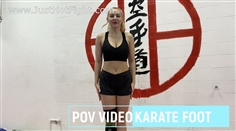 【JustHotFight】POV VIDEO KARATE FOOT