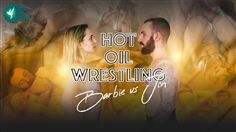 【JustHotFight】HOT OIL WRESTLING - BARBIE VS JON