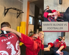 【JustHotFight】KARATE BLONDE VS FOOTBALLER