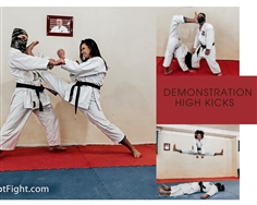 【JustHotFight】DEMONSTRATION HIGH KICKSFROM DIANA AND OLHA