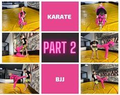 【JustHotFight】POV KARATE KICKS IN BLACK GI PANT