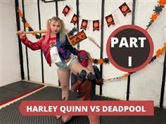 【JustHotFight】Harley Quinn VS Deadpool HALLOWEEN EPISODE 1