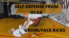 【JustHotFight】Olga kicking, selfdefense