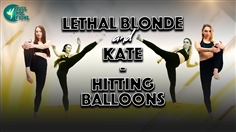 【JustHotFight】LETHAL BLONDE AND KATE - HITTING BALLOONS